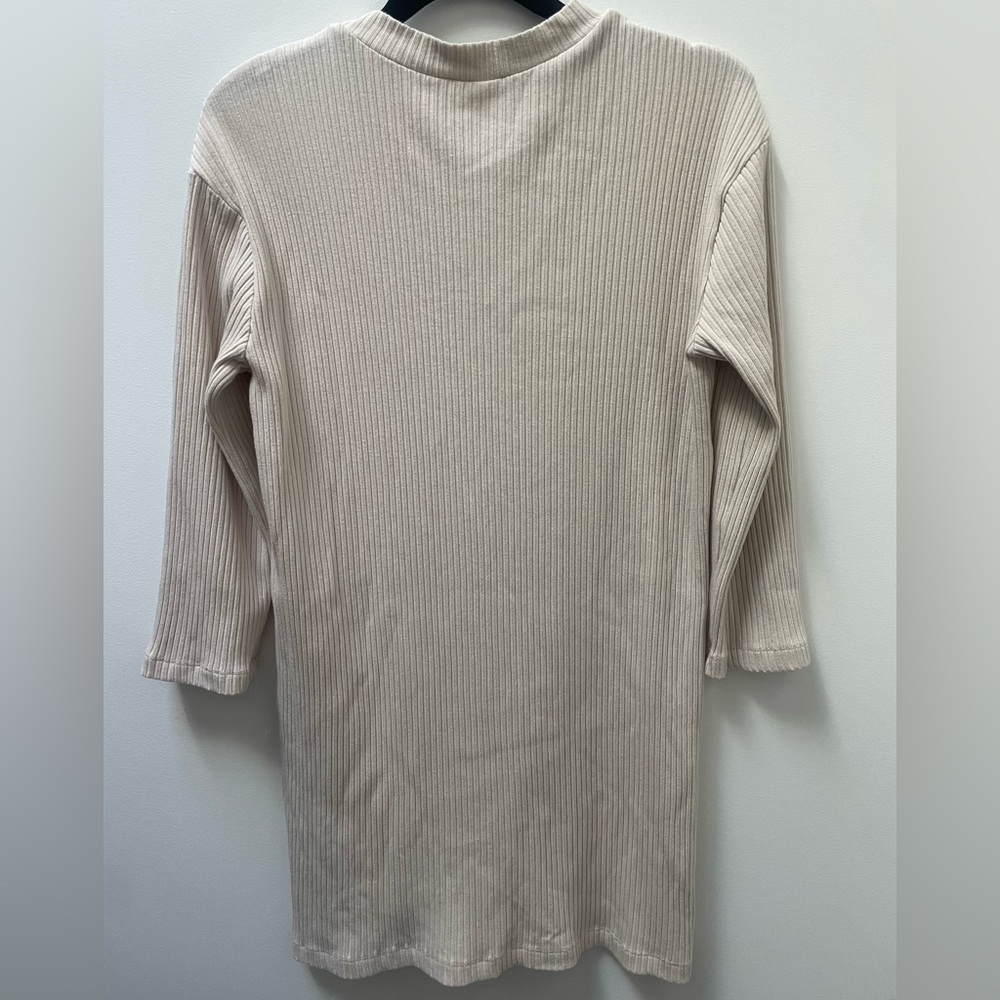 Reformation Rib Knit Cream Dress - Picture 6 of 7